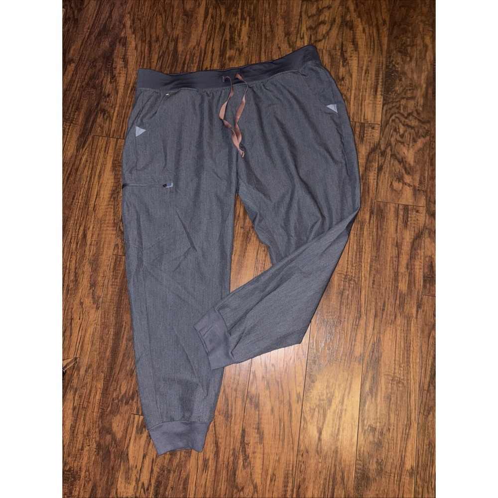 Figs Technical Collection Maroon Scrub Joggers Pa… - image 1